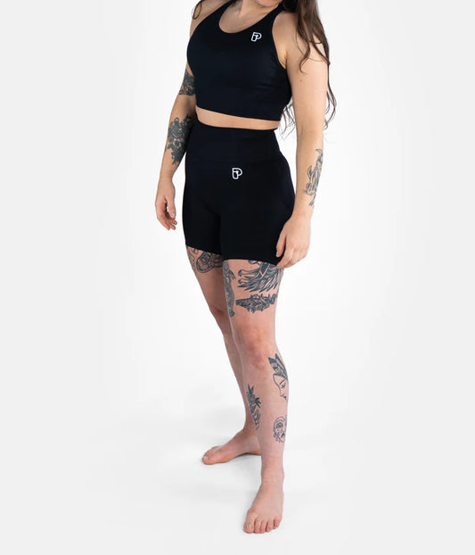 Short de grappling sans couture Progress Ladies Pro - Noir