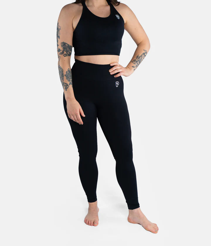 Progress Ladies Pro Seamless Grappling Leggings - Noir