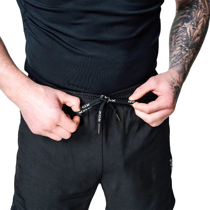 RDX T16 2-in-1-Kompressions MMA Shorts - Schwarz