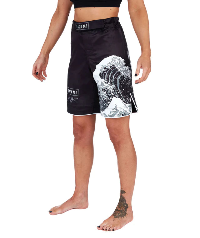 Tatami Ladies Kanagawa Shorts - Schwarz - FIGHTWEAR