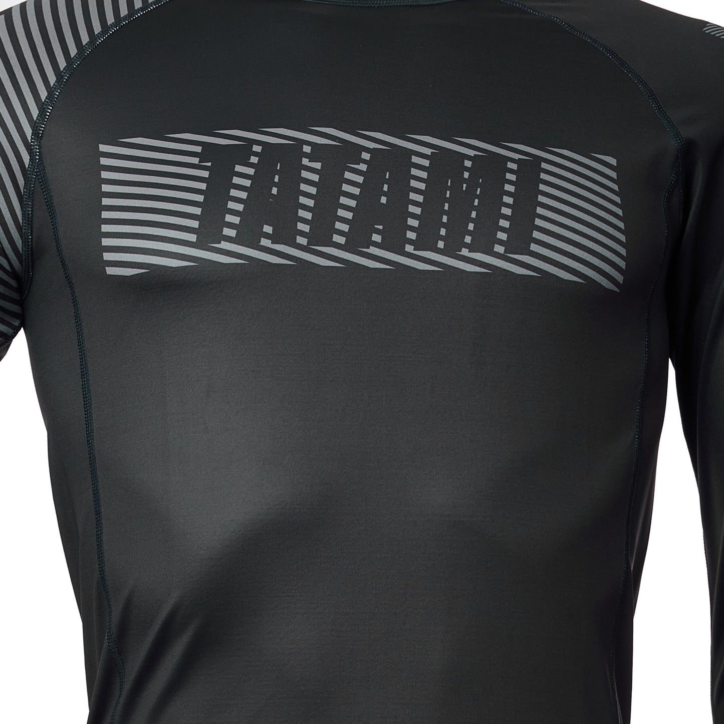 Tatami Essential 3.0 Long Sleeve Rash Guard - Schwarz & Grau - FIGHTWEAR