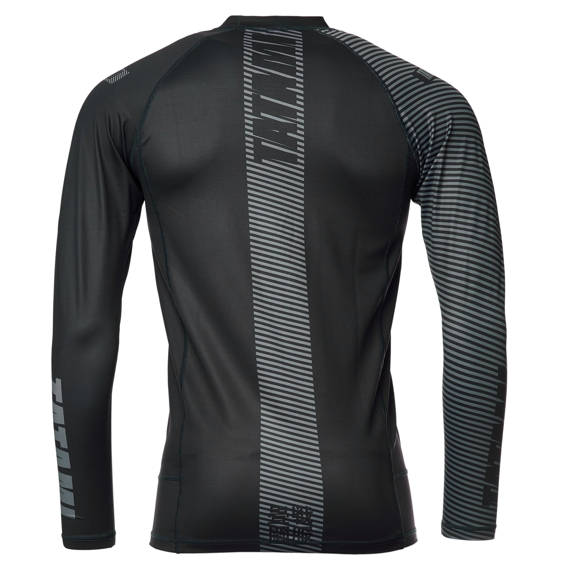 Tatami Essential 3.0 Long Sleeve Rash Guard - Schwarz & Grau - FIGHTWEAR