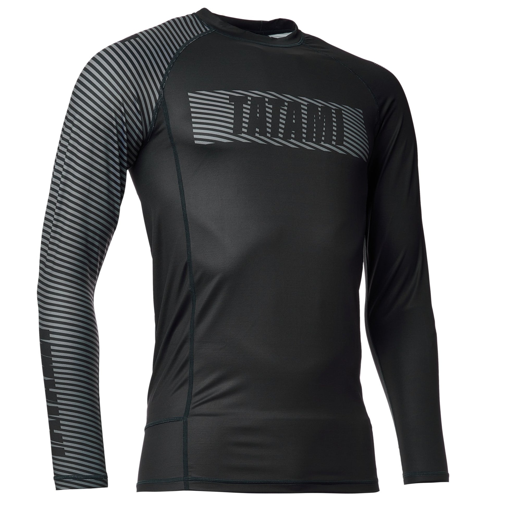 Tatami Essential 3.0 Long Sleeve Rash Guard - Schwarz & Grau - FIGHTWEAR