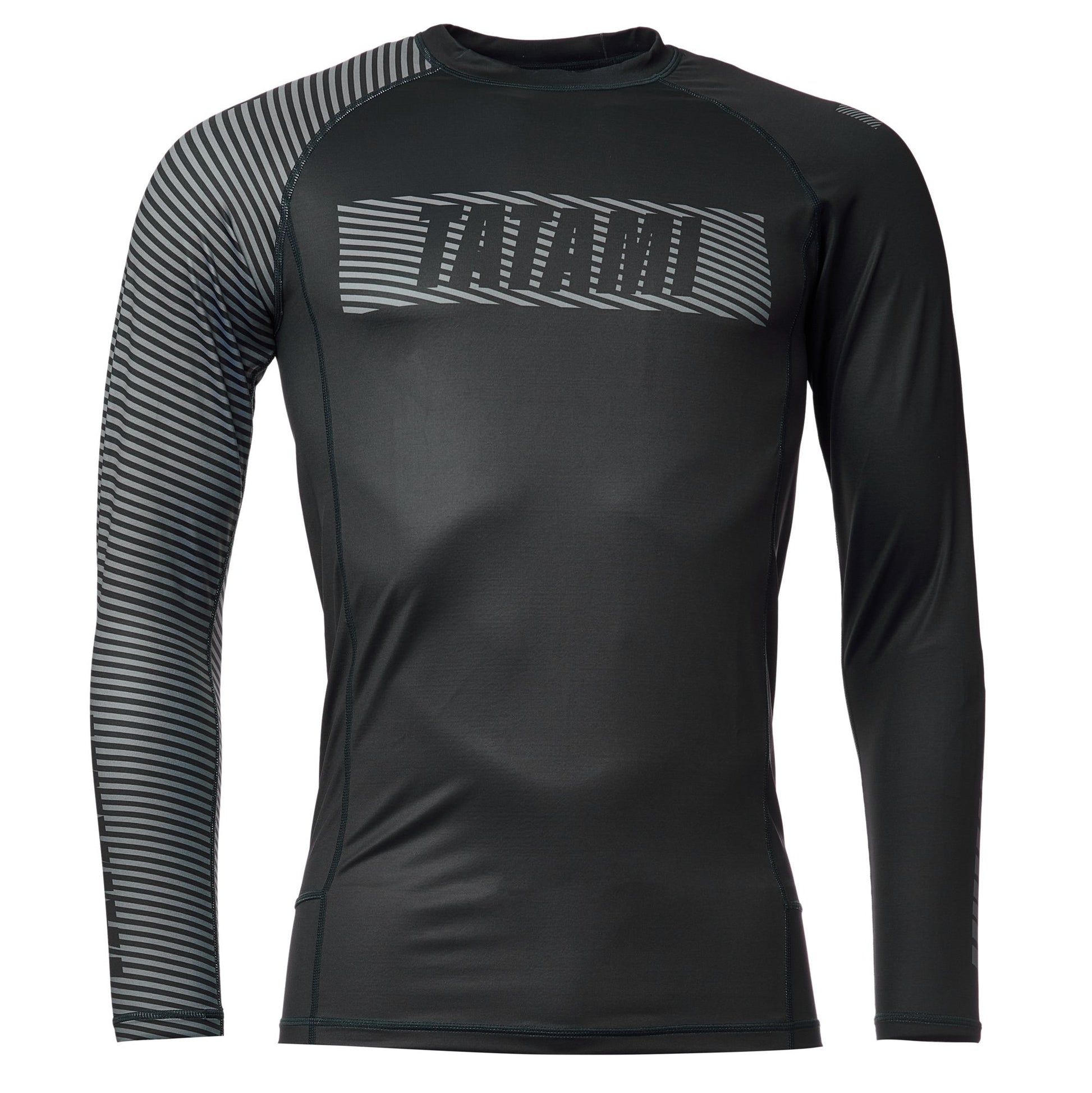 Tatami Essential 3.0 Long Sleeve Rash Guard - Schwarz & Grau - FIGHTWEAR