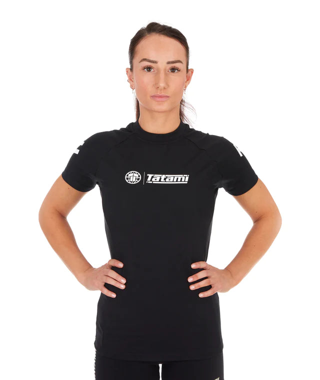 Rashguard à manches courtes Tatami Impact pour femme 