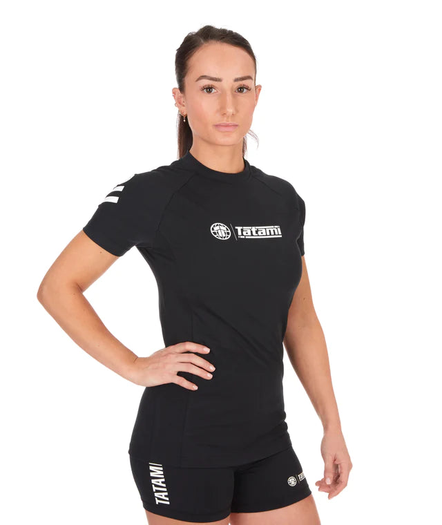 Rashguard à manches courtes Tatami Impact pour femme 