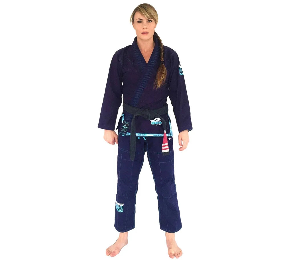 FUJI Suparaito Womens BJJ Gi Crane Edition - Navy - FIGHTWEAR