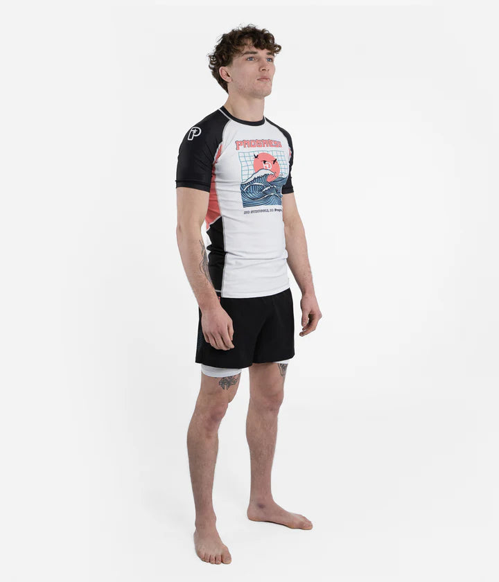 Progresso sconosciuto Rashguard della Grande Onda