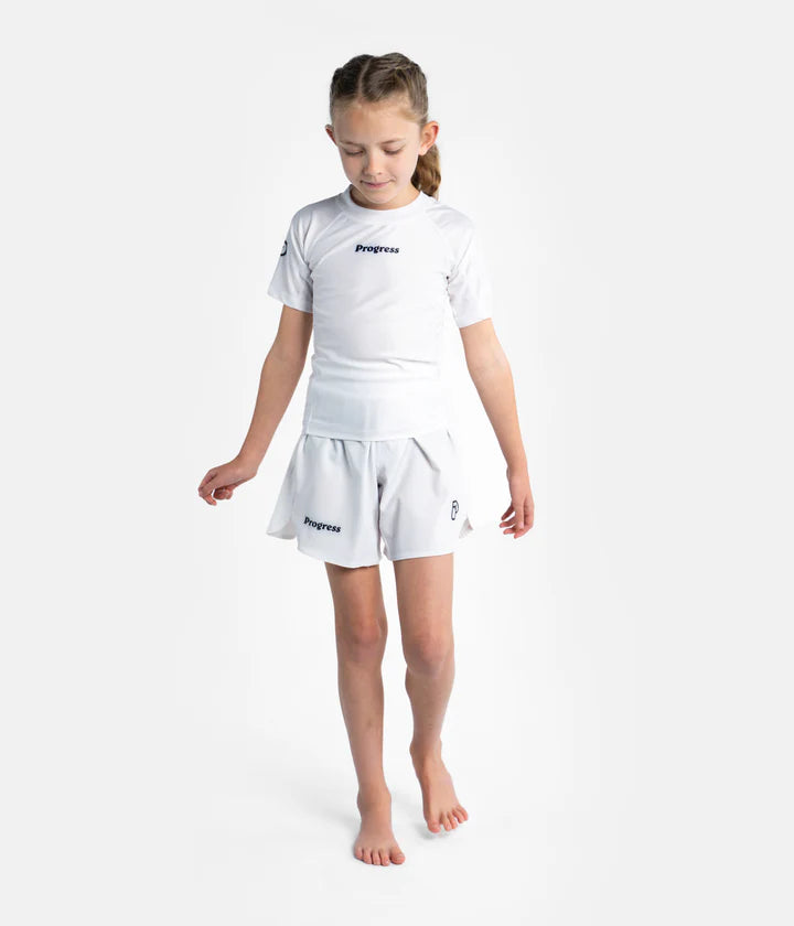 Rash Guard Progress Kids Academy - Blanc