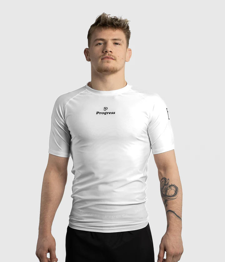 Rash Guard Progress Academy - Bianco