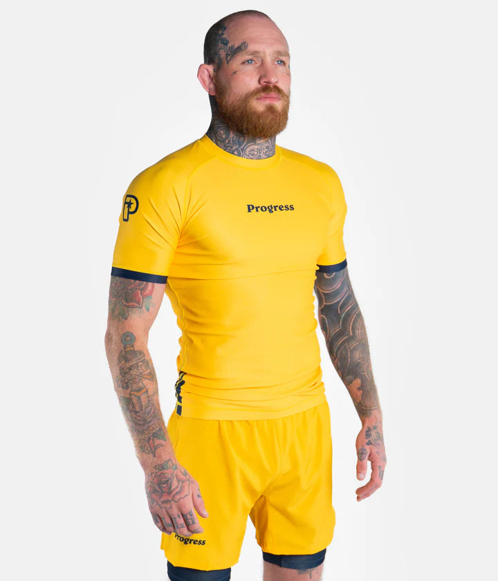 Progress Academy + Rashguard giallo