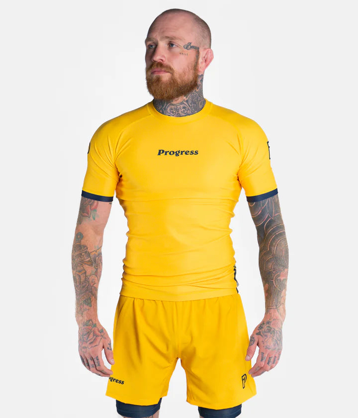 Progress Academy + Rashguard giallo