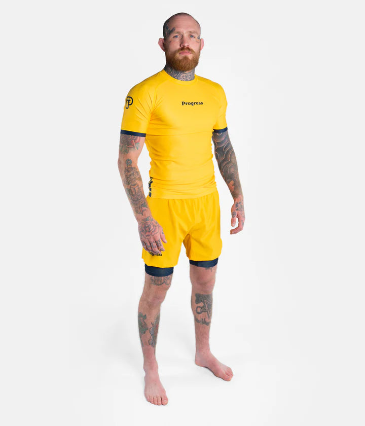 Progress Academy + Rashguard giallo