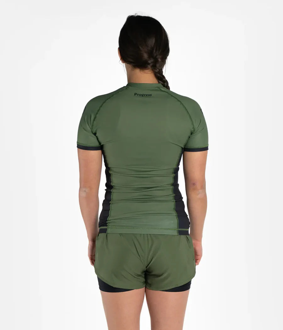 Progress Academy + Khaki Women's Rashguard