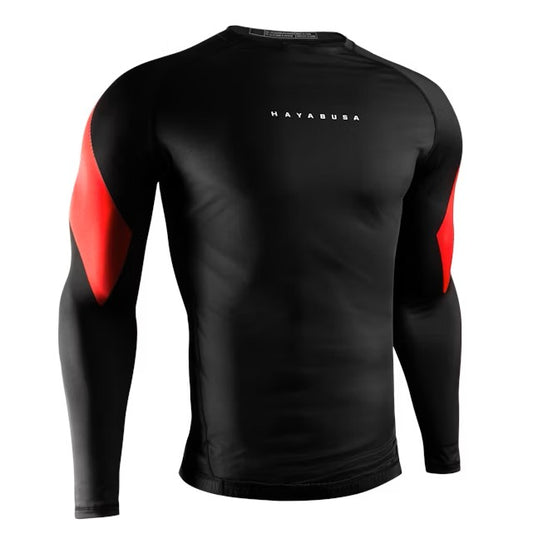 Hayabusa Men’s Pro Ranked Long Sleeve Rash Guard - Schwarz