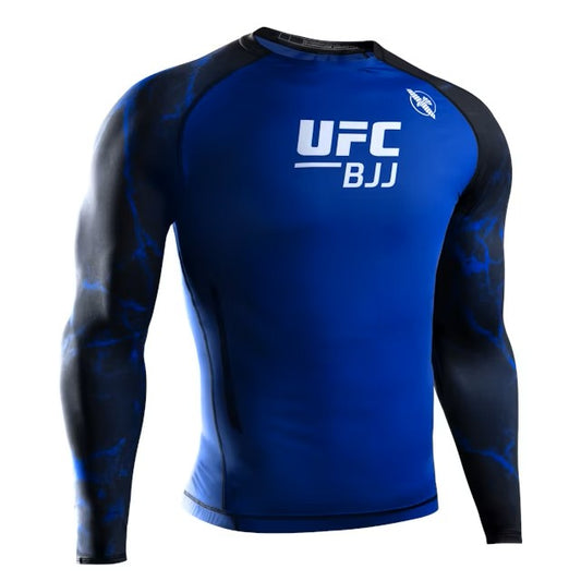 UFC BJJ Men’s Long Sleeve Rash Guard - Blau