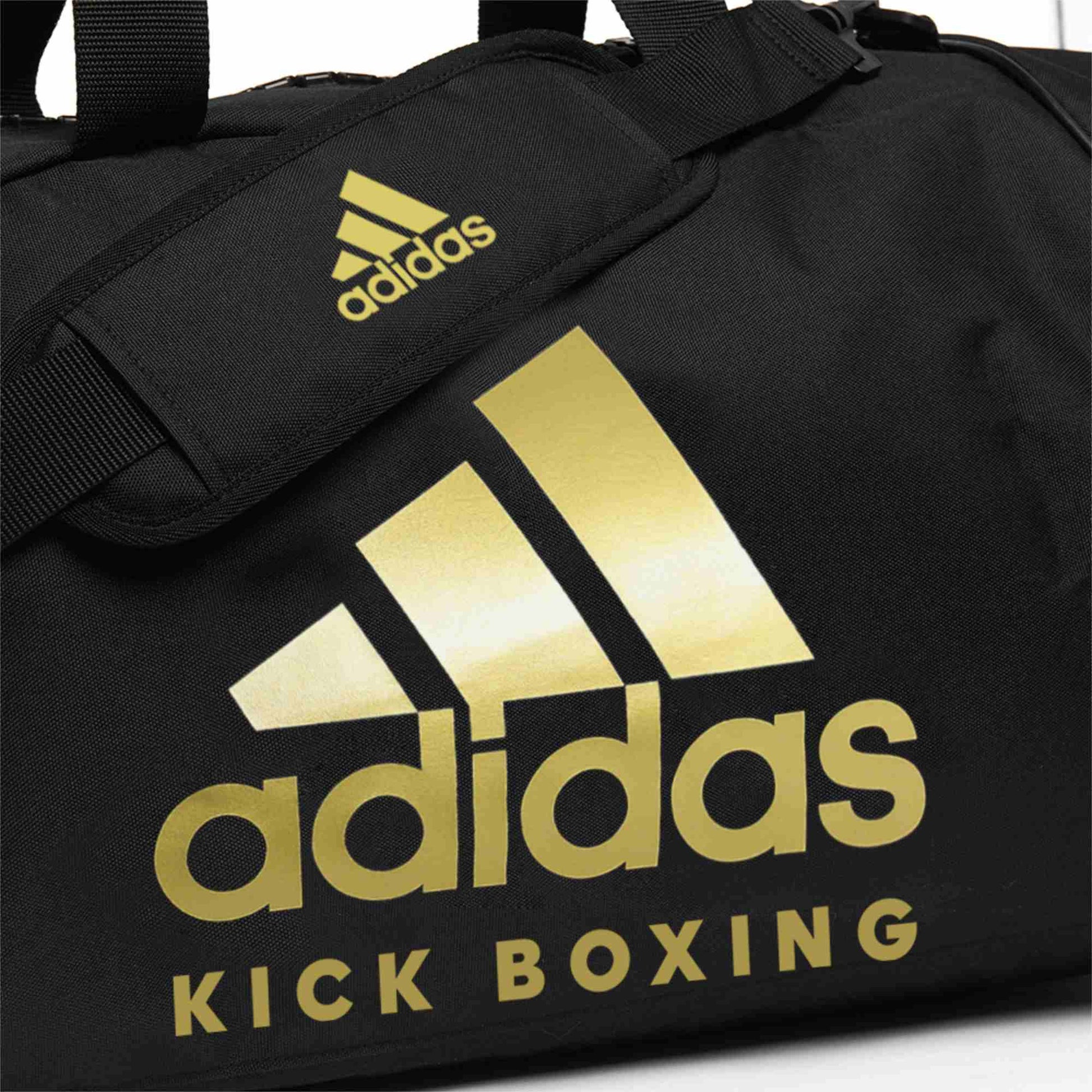 adidas 2in1 Bag Kickboxing schwarz/gold PU, adiACC051KB - FIGHTWEAR