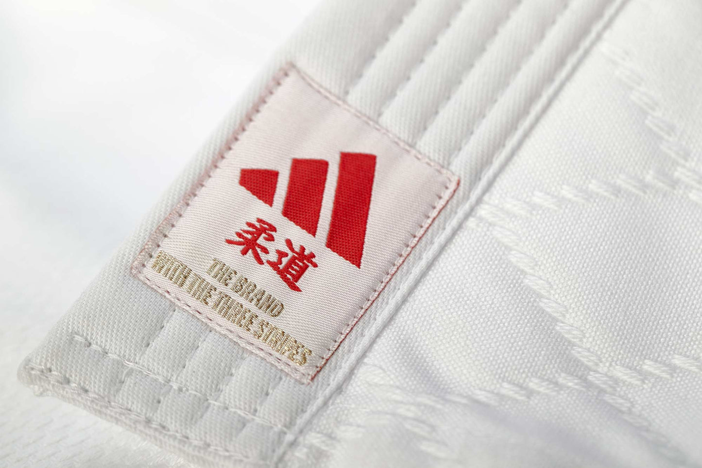 adidas Judo-Anzug Club weiss/rote Streifen, J350 - FIGHTWEAR