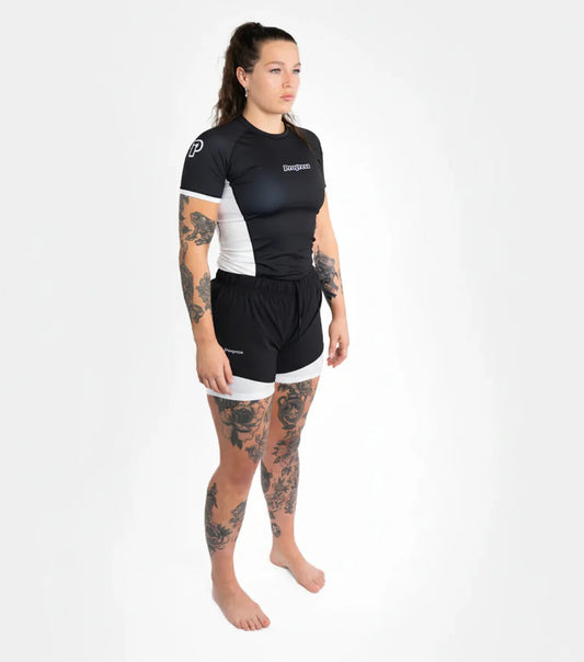 Progress Women's Academy + Rashguard - Schwarz/Weiss