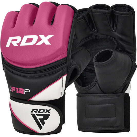 RDX F12 MMA Gants d'entraînement et de grappling pour femme - Rose