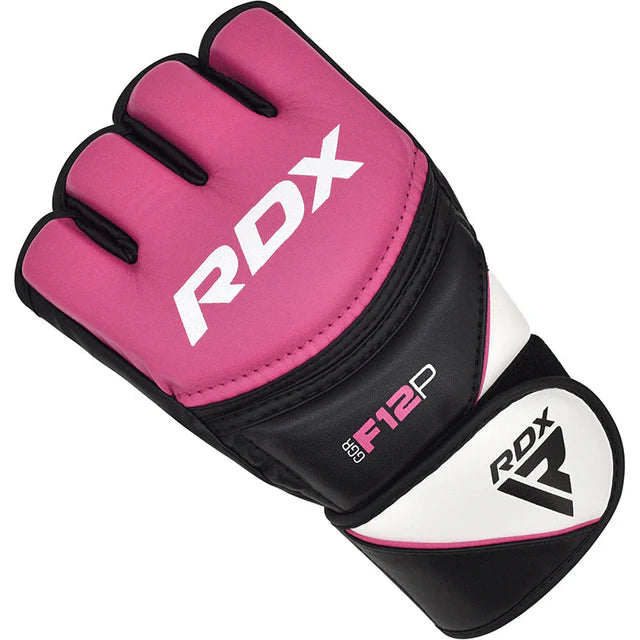 RDX F12 MMA Gants d'entraînement et de grappling pour femme - Rose