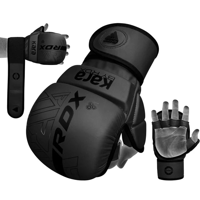 RDX F6 KARA MMA Sparring Handschuhe 7oz - Schwarz