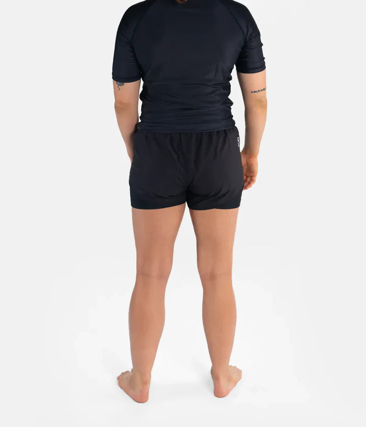 Progress Women's Flex Hybrid Shorts - Schwarz - FIGHTWEAR