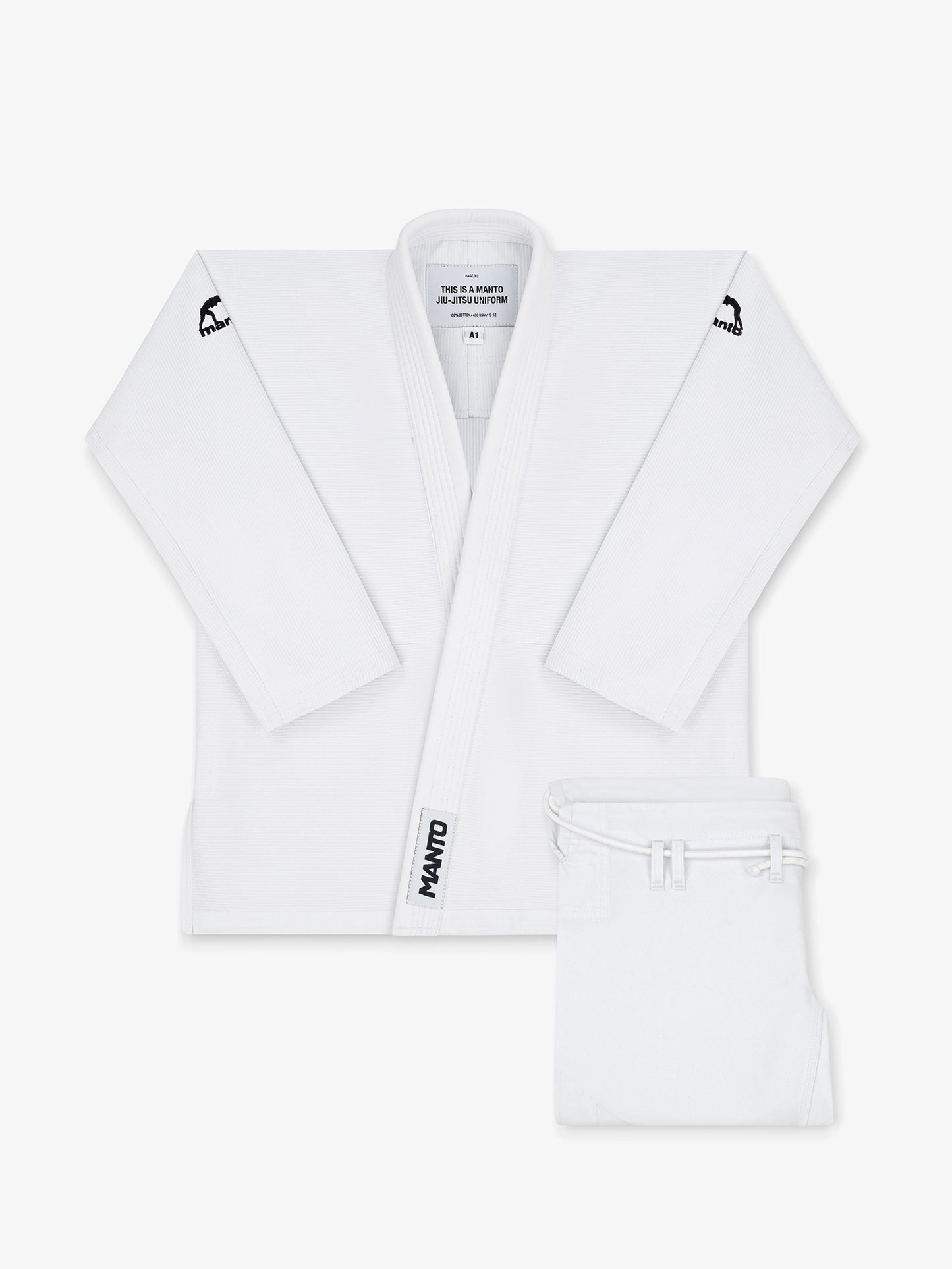 MANTO "BASE 3.0" BJJ GI - Weiss