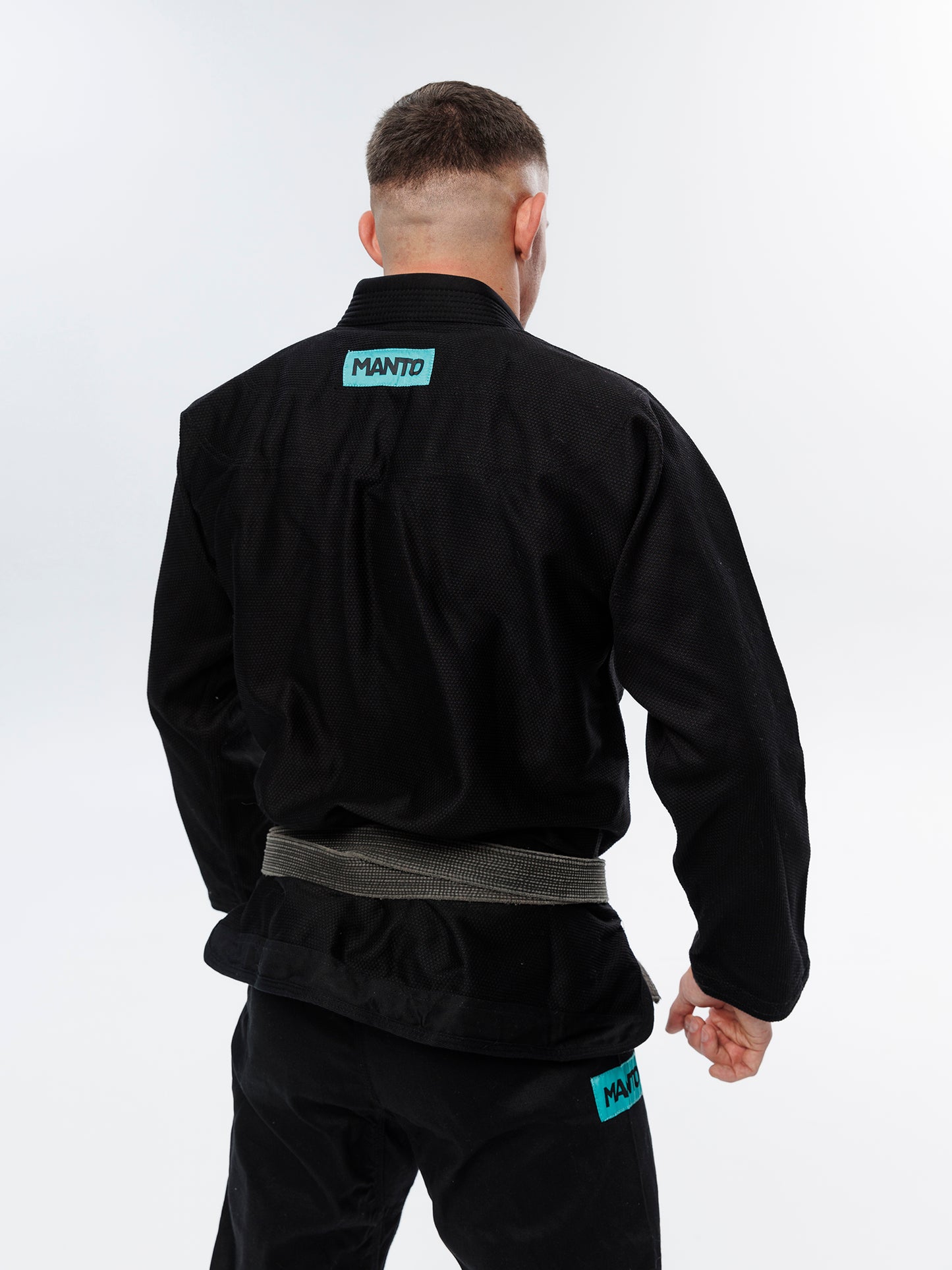 MANTO "X5" BJJ GI nero - turchese