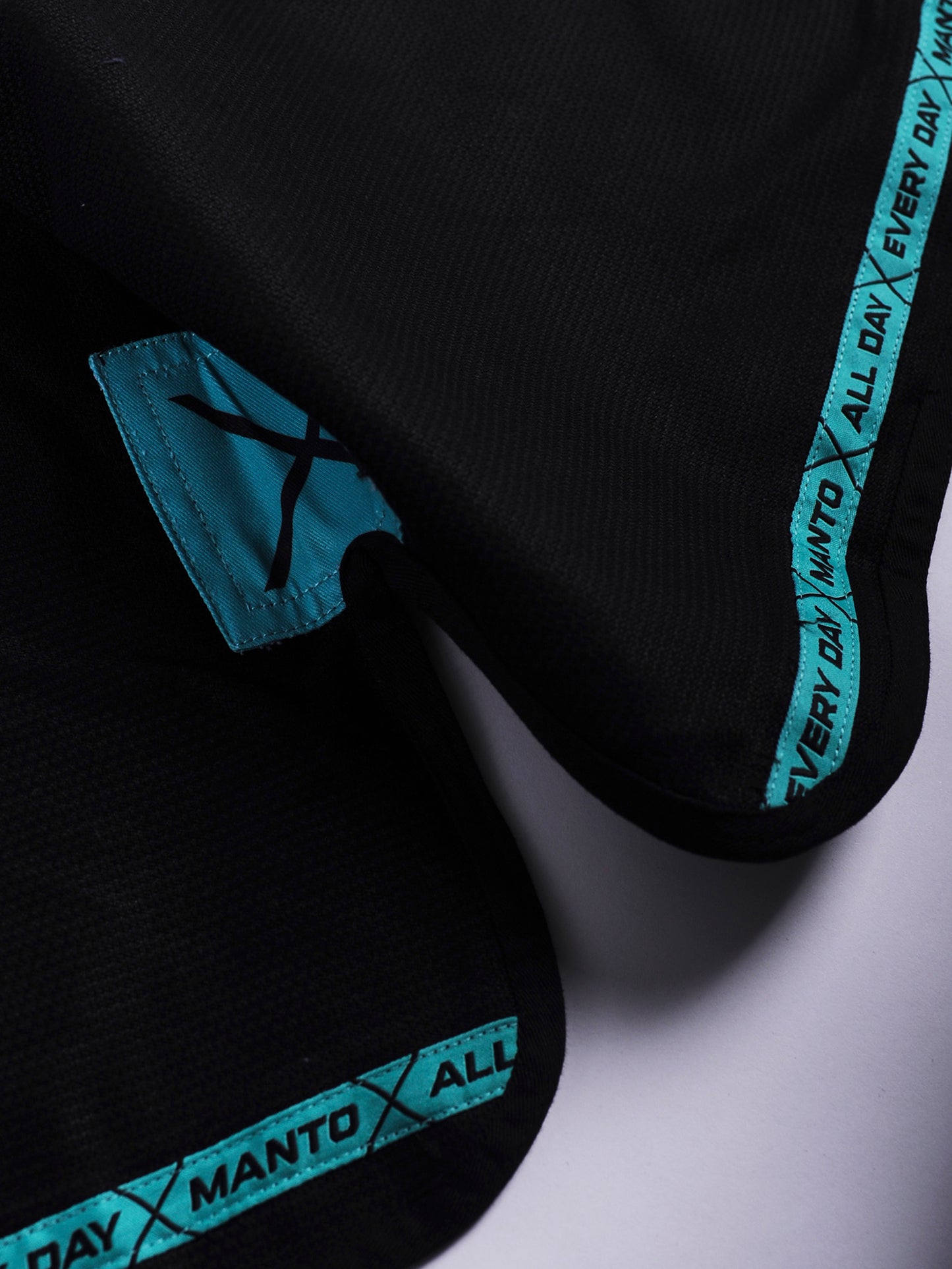 MANTO "X5" BJJ GI nero - turchese