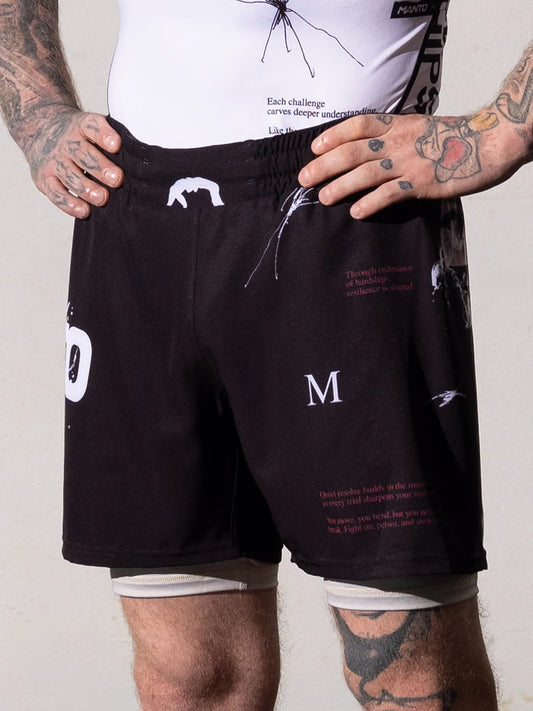 MANTO fight shorts OVERCOME - FIGHTWEAR
