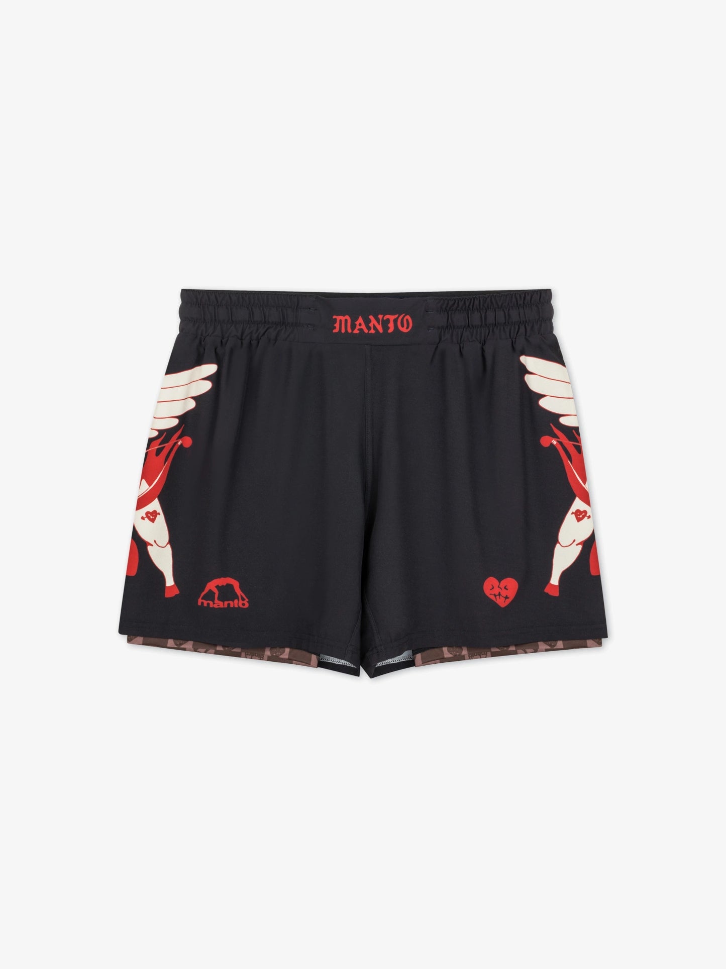 Pantaloncini da combattimento MANTO TUFF LUV neri