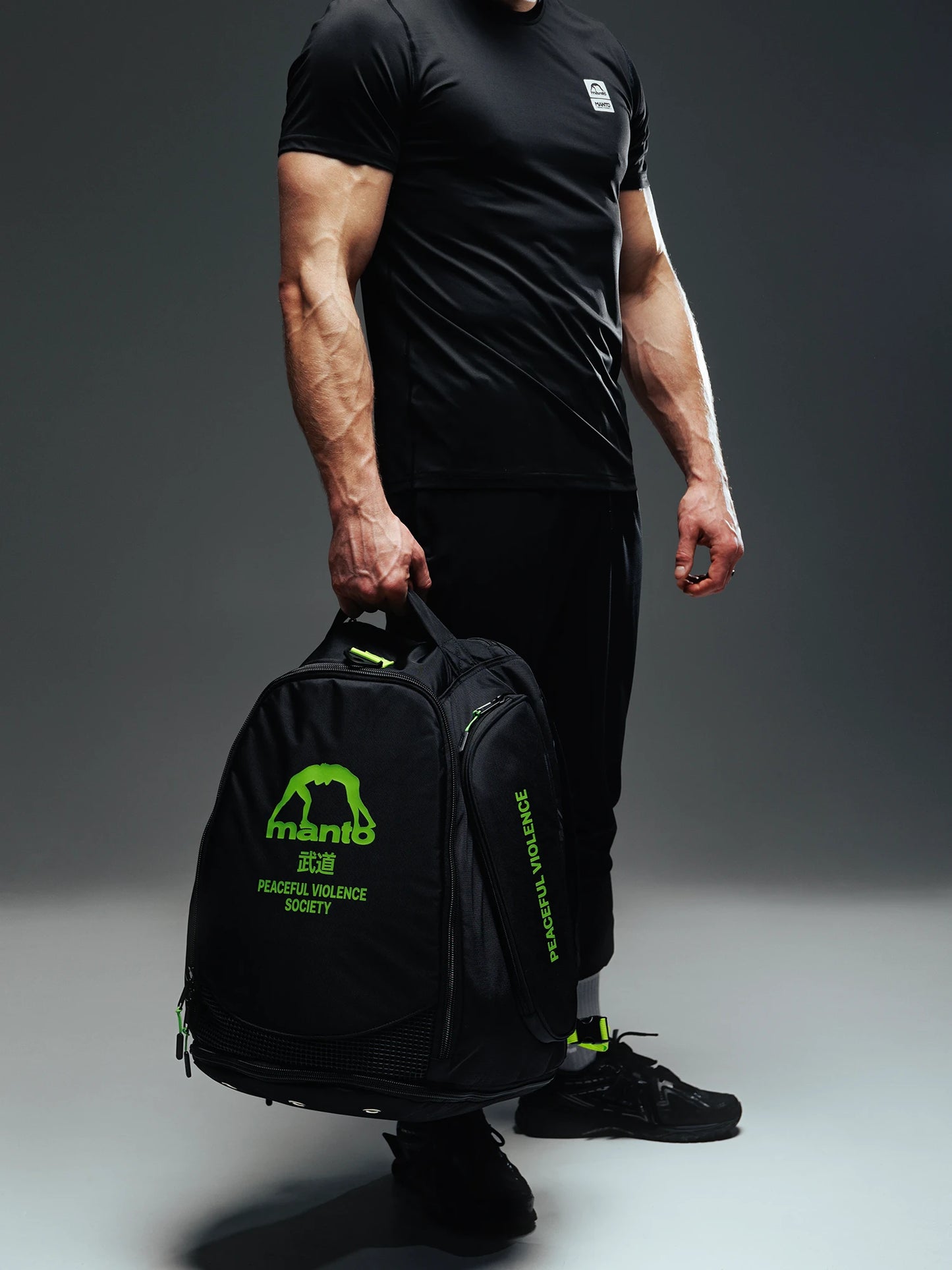 MANTO XL convertible backpack SOCIETY - Schwarz