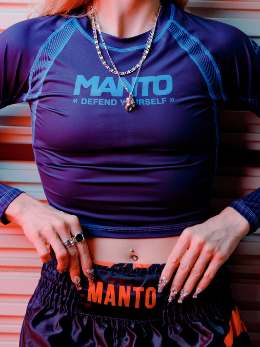 Rashguard MANTO DEFEND bleu marine