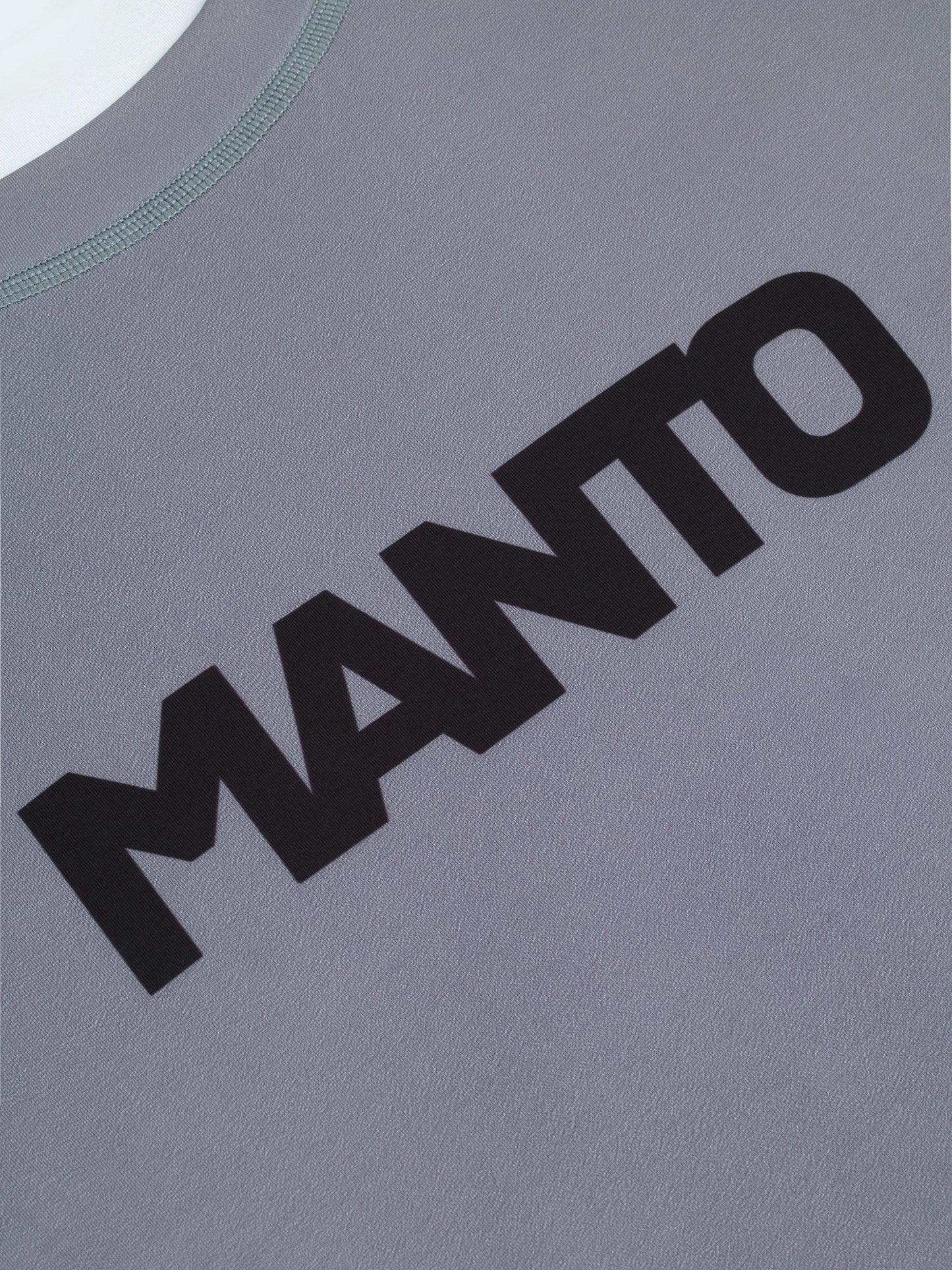 MANTO rashguard LOGO DUAL – šedý