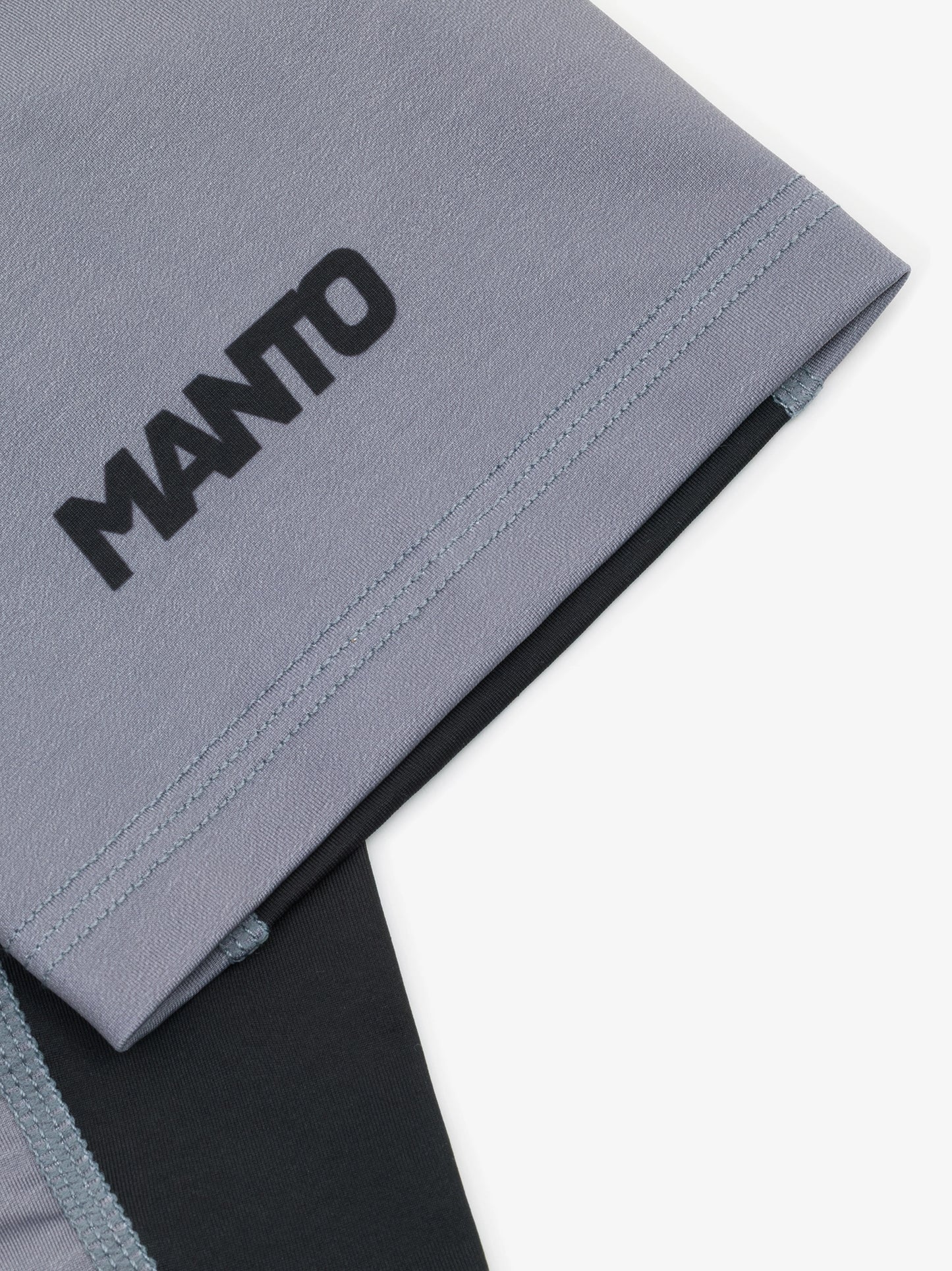 MANTO rashguard LOGO DUAL – šedý