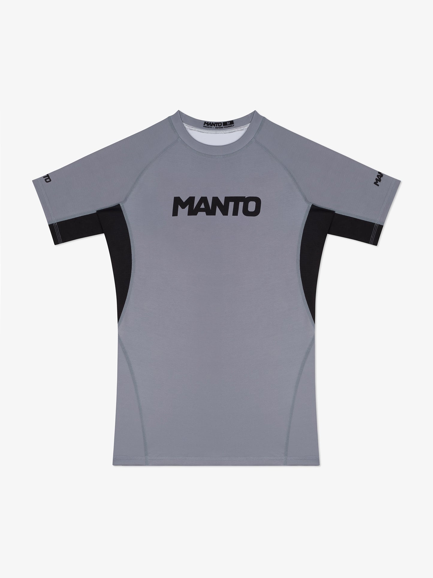 MANTO rashguard LOGO DUAL – šedý