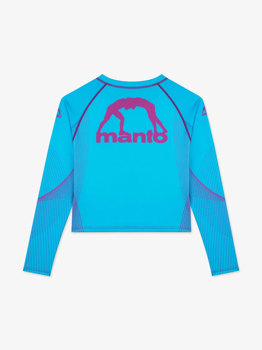 MANTO rashguard PEACEFUL VIOLENCE - Blau