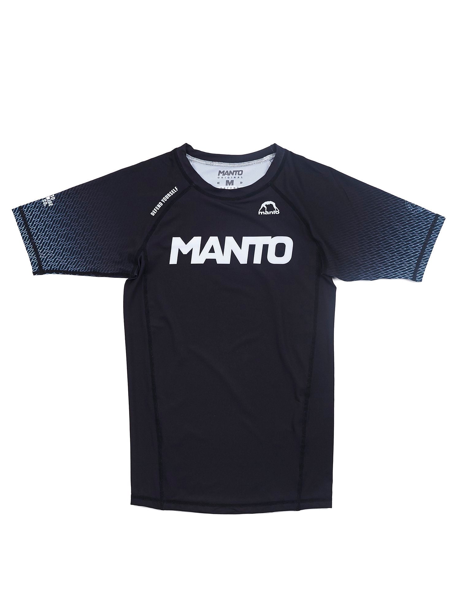 MANTO RANK Rash Guard - Black – FIGHTWEAR