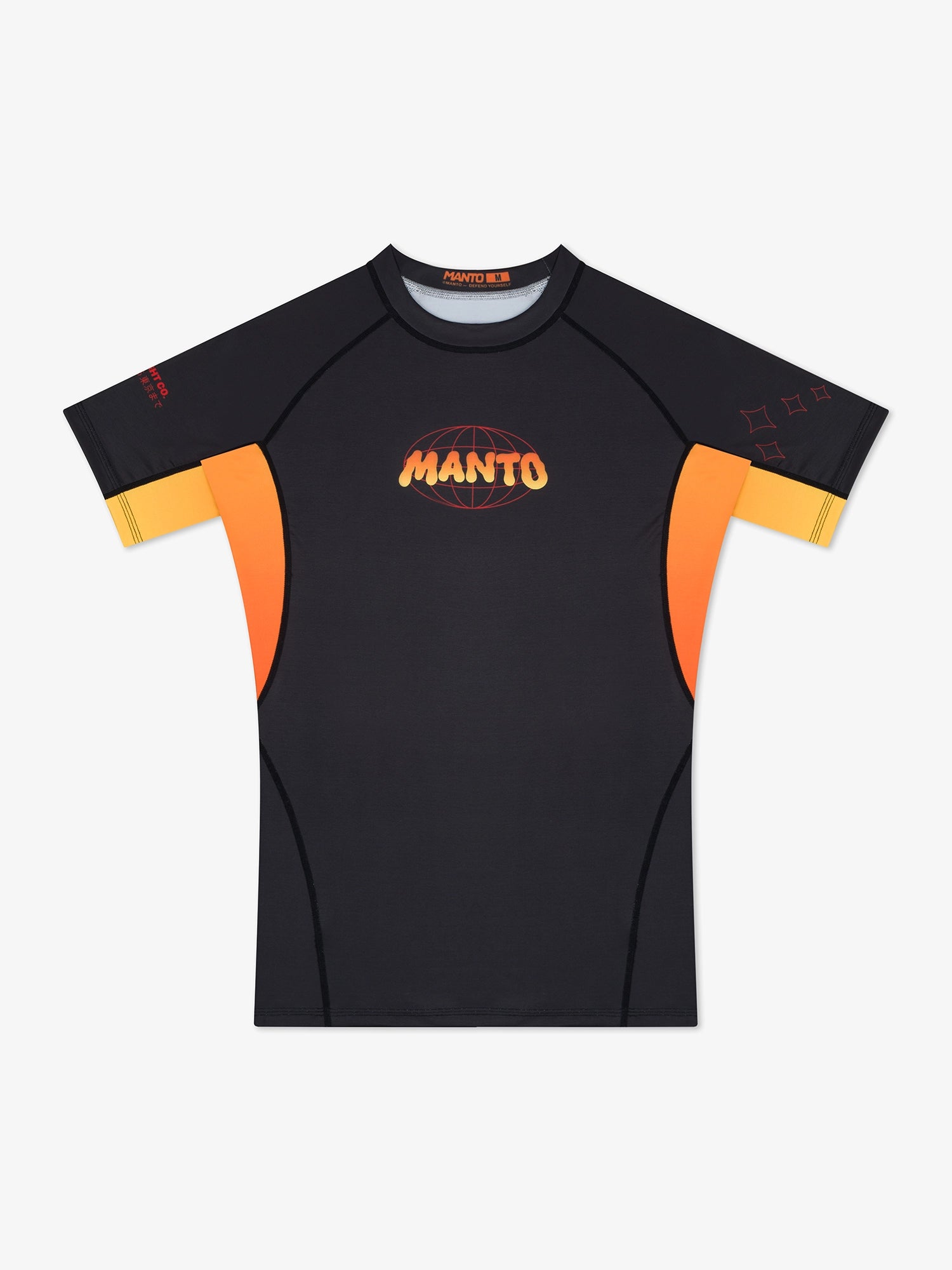 MANTO rashguard WARSAW TO TOKYO - Schwarz – FIGHTWEAR