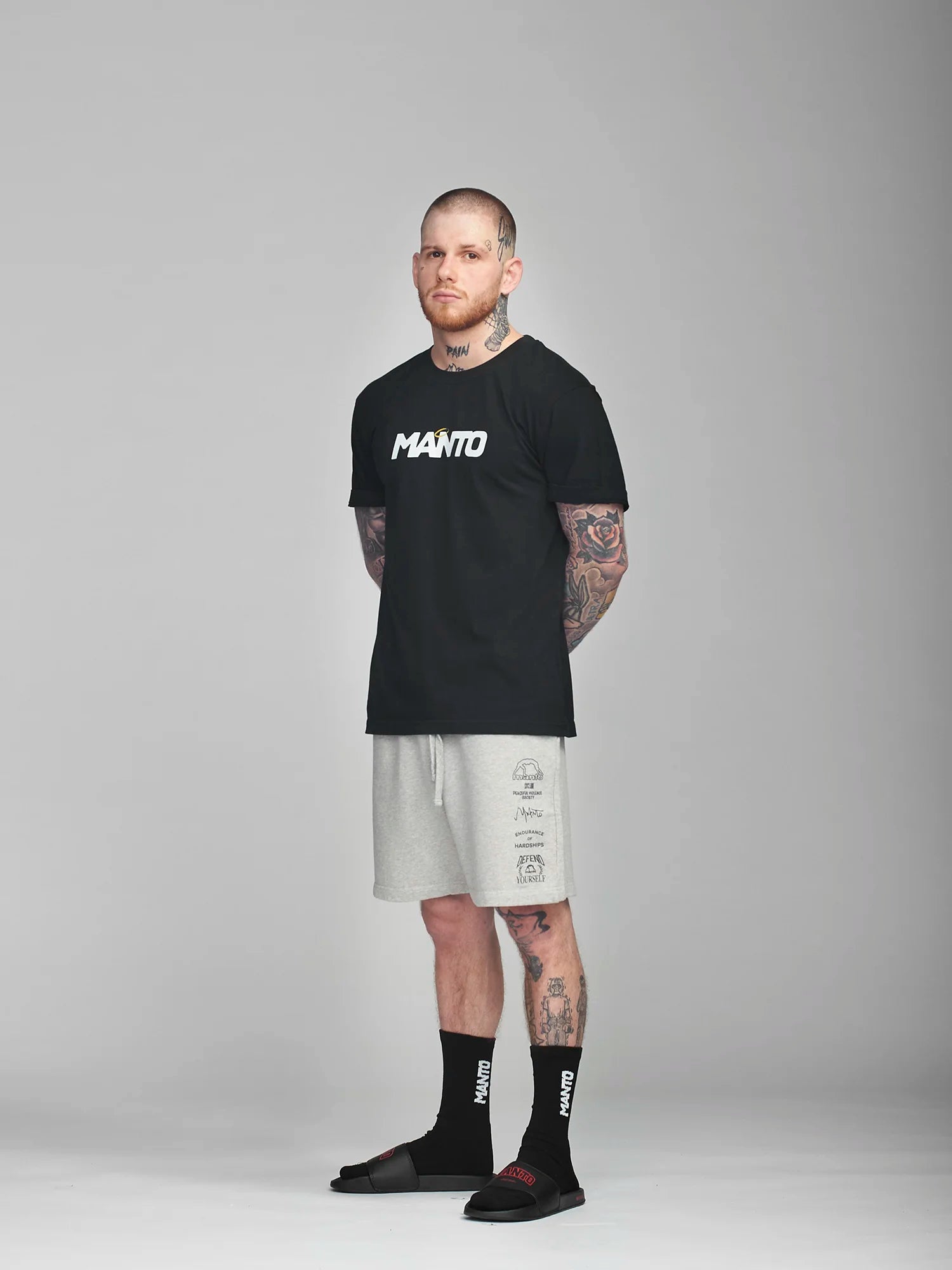 MANTO t-shirt ANGELS - Schwarz - FIGHTWEAR