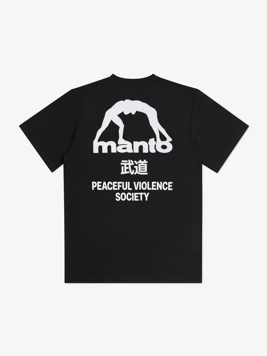 MANTO t-shirt SOCIETY schwarz
