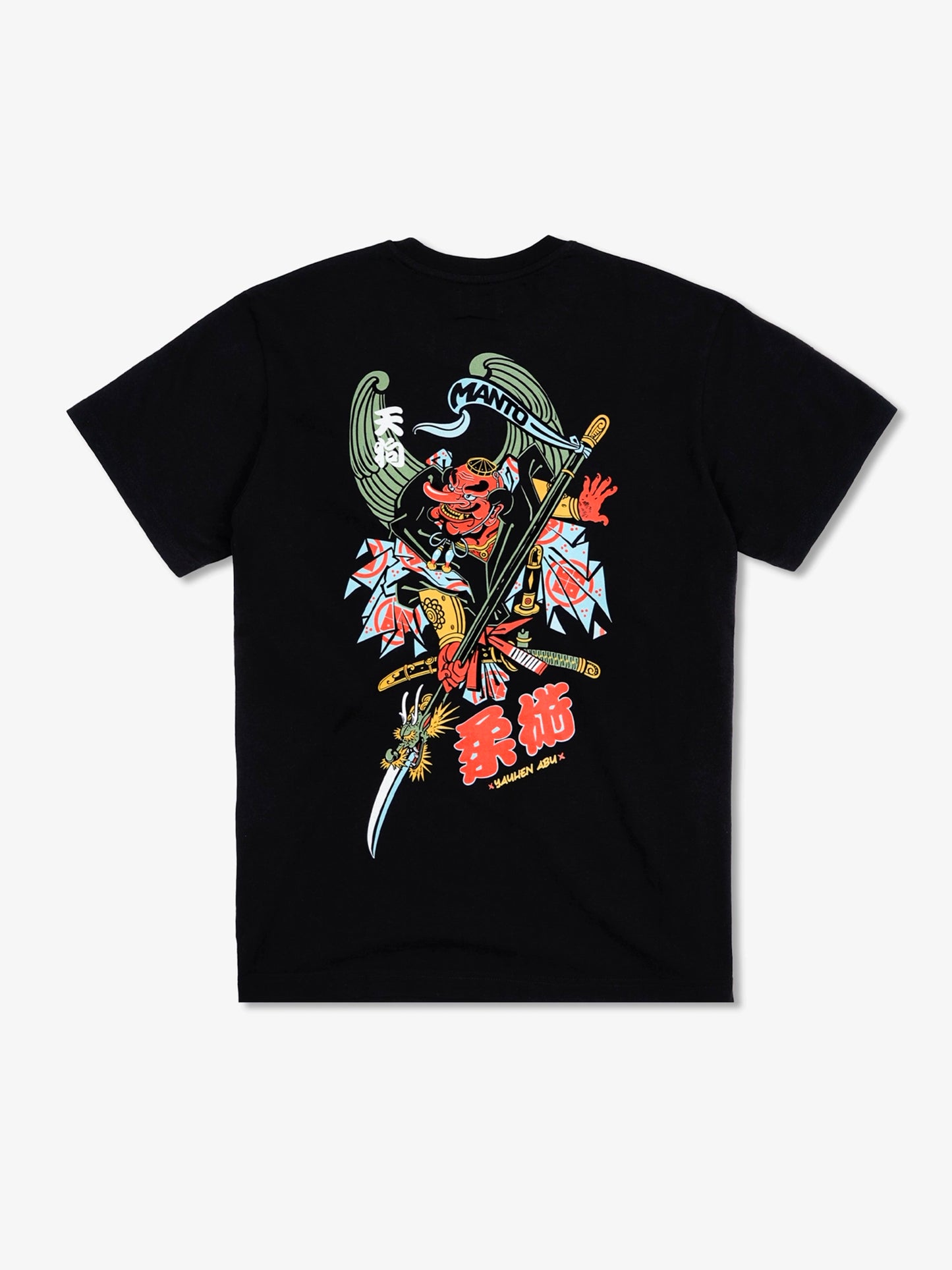 MANTO t-shirt TENGU - Schwarz