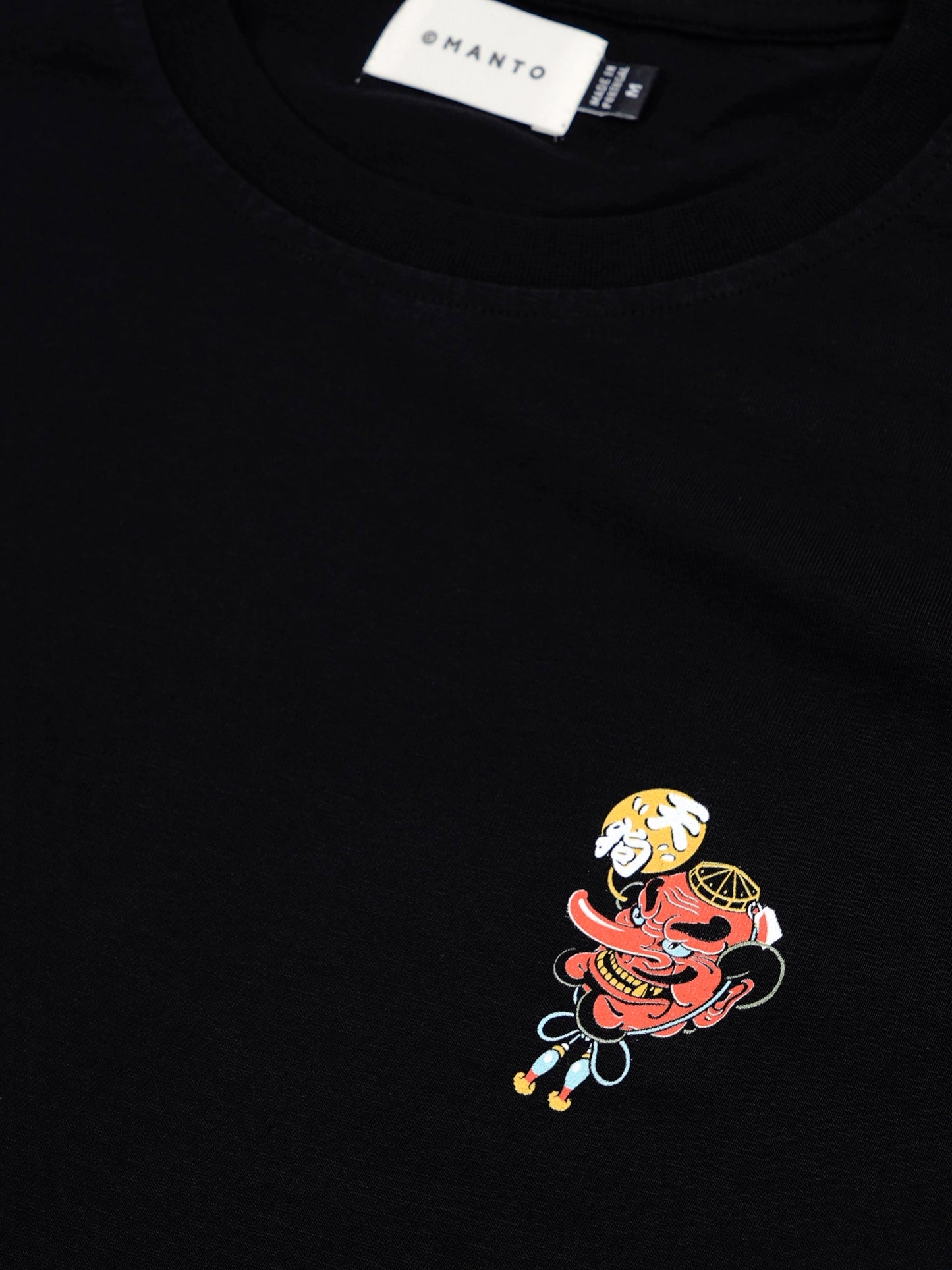 MANTO t-shirt TENGU - Schwarz