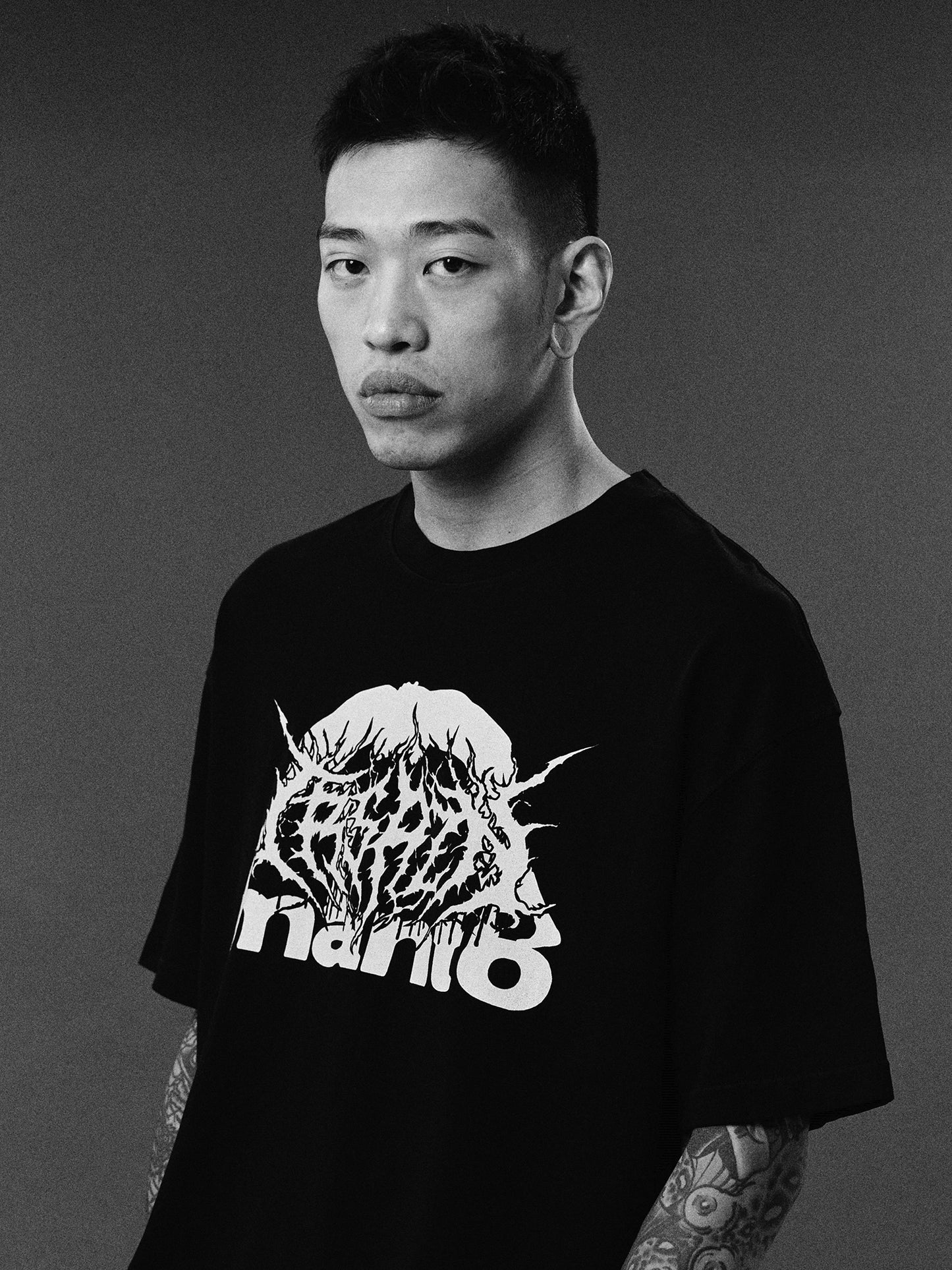 MANTO t-shirt TREASURE ZONE OVERSIZE schwarz - FIGHTWEAR