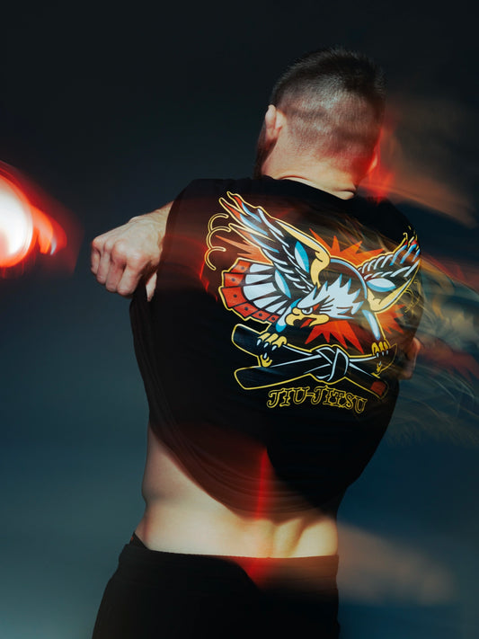 MANTO x Panku t-shirt EAGLE - Schwarz