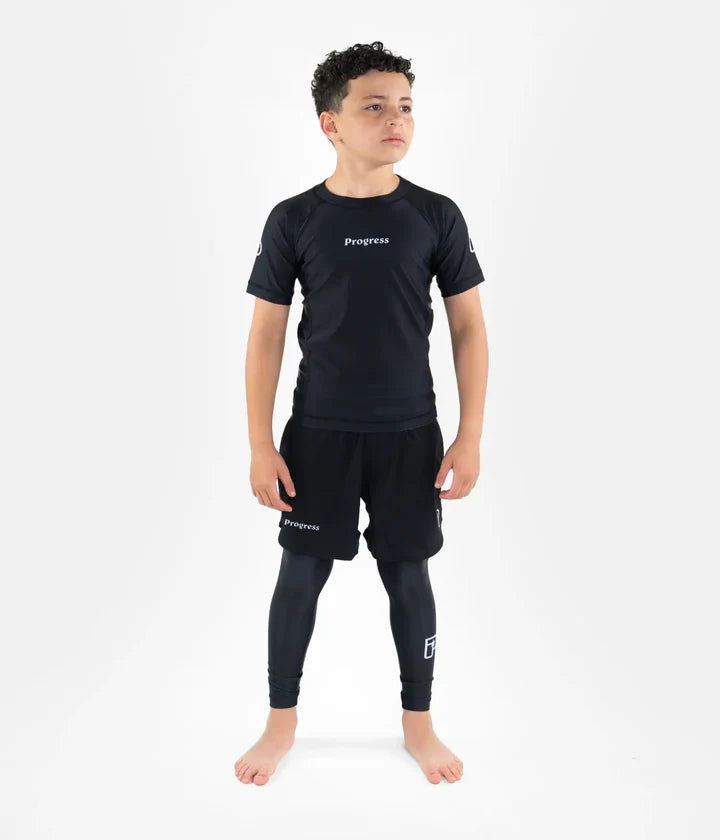 Progress Kids Academy Rashguard - Schwarz