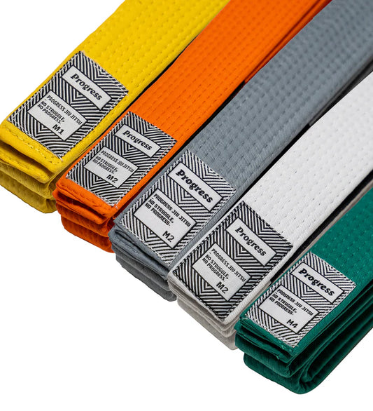 Progress Kids IBJJF Graded BJJ Belts - FIGHTWEAR