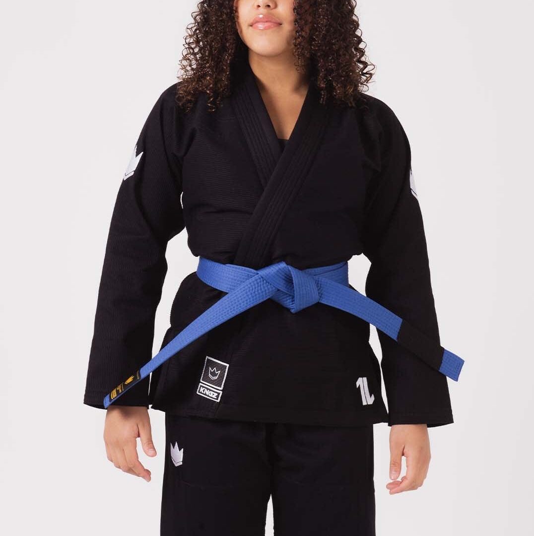 Kingz The ONE Kids BJJ Gi - Schwarz - FIGHTWEAR