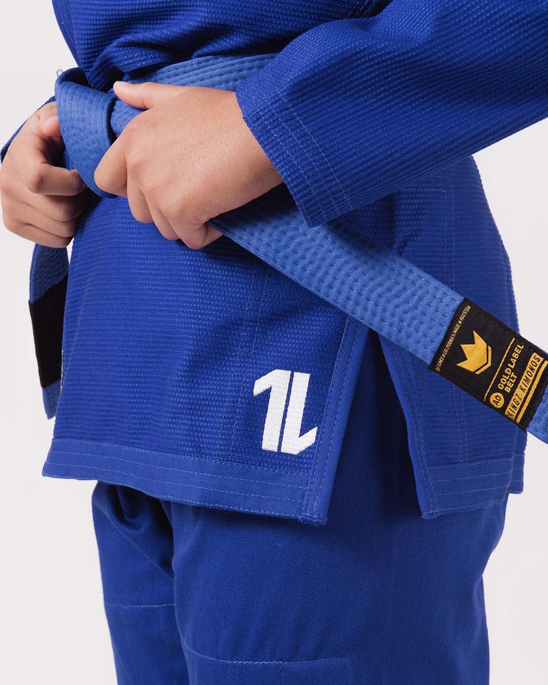 Kingz The ONE Kids BJJ Gi - Blau - FIGHTWEAR